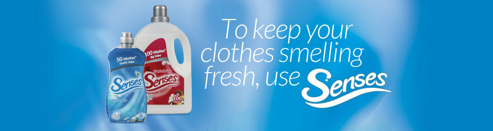 To keep your clothes smelling fresh use Senses